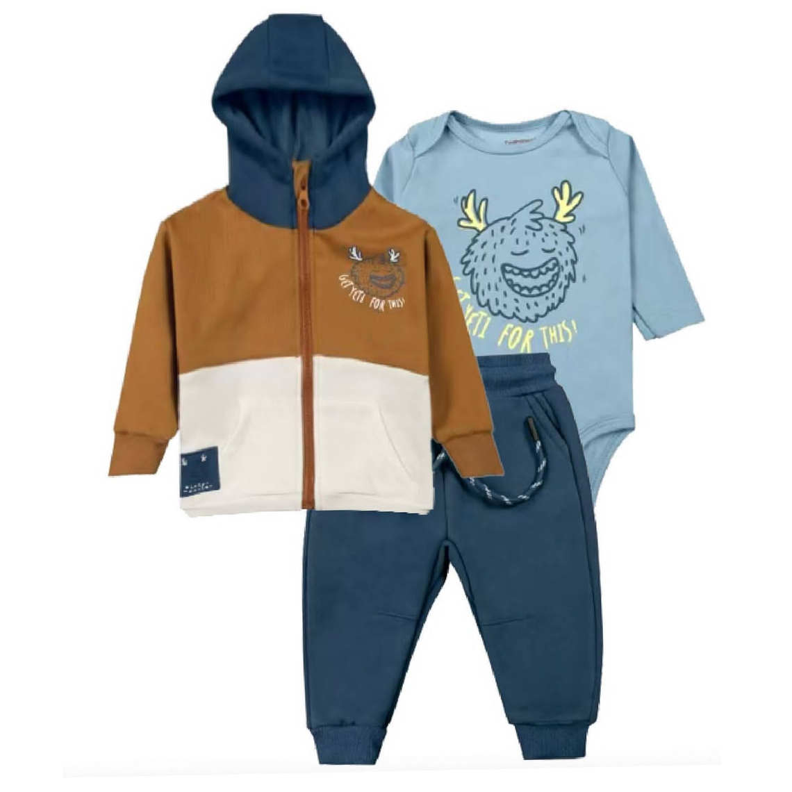 Set Buzo 3 Piezas Interior con Franela 6/9 Meses 69BZH202 1