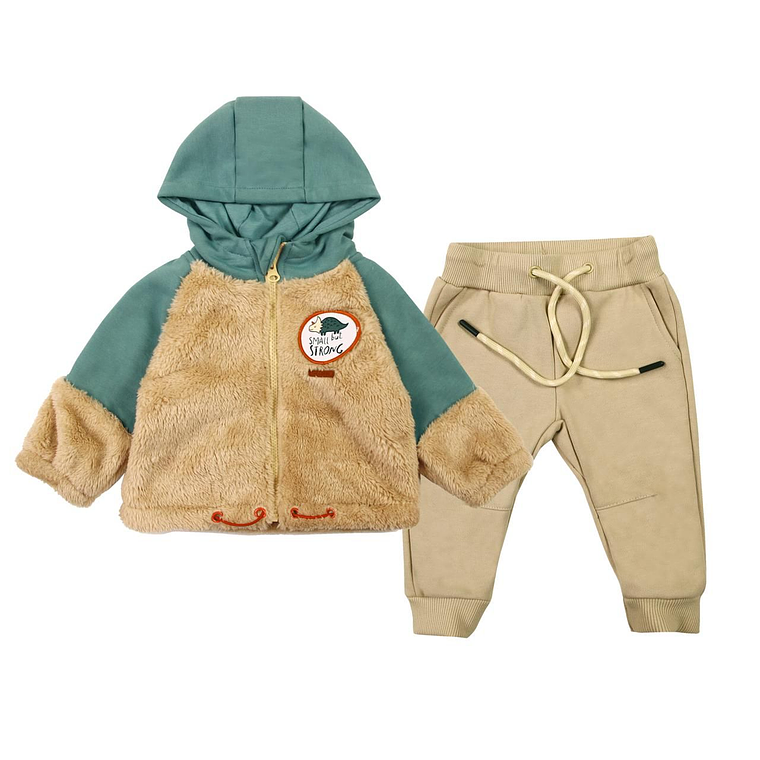 Set Buzo 2 Piezas Interior con Franela 0/3 Meses 03BZH204 1