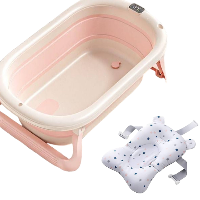 Bañera con Termometro Rosada + Cojin Estrellas 1