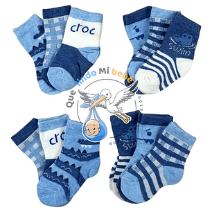 Calcetas por Docena 6/12 Meses C69H