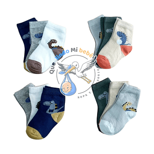 Calcetas por Docena 3/6 Meses A36H