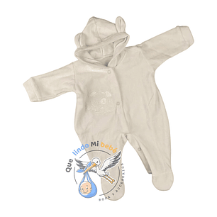 Osito Plush Prematuro Perrito Blanco