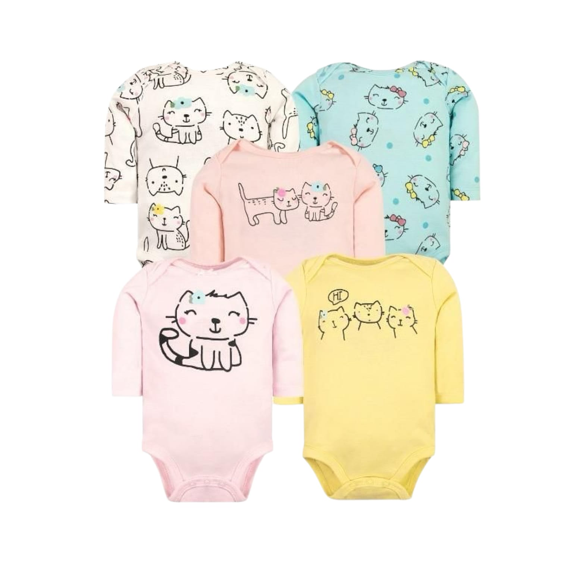 Set 5 Bodys Manga Larga 18/24 Meses 24BML557 1