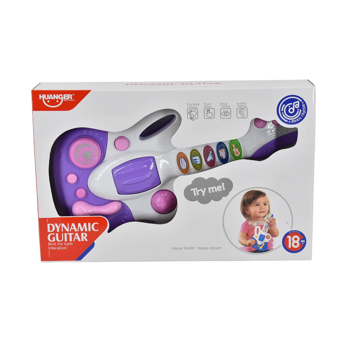 Guitarra Electrica Musical con Luces Lila +18M 1