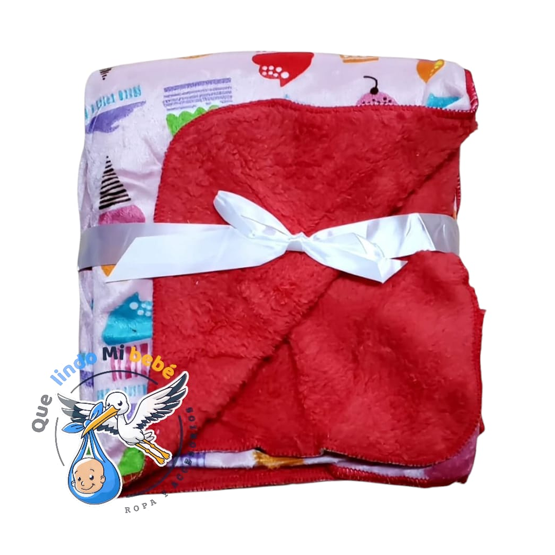 Manta Polar Rosado/Coral 1