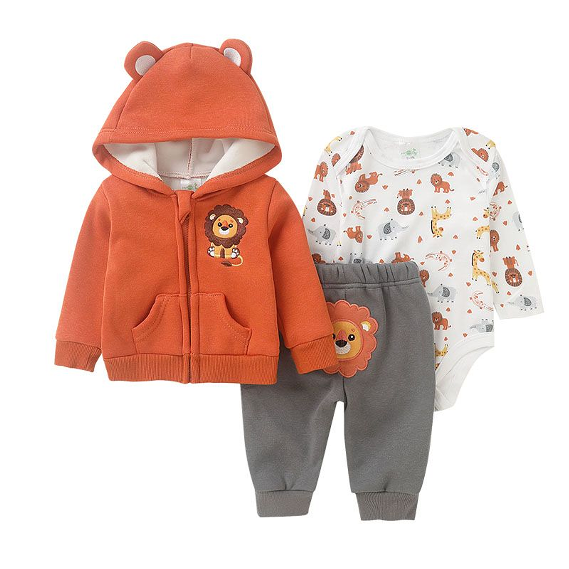 Set Buzo 3 Piezas Forrado 9/12 Meses 12BZH87 1