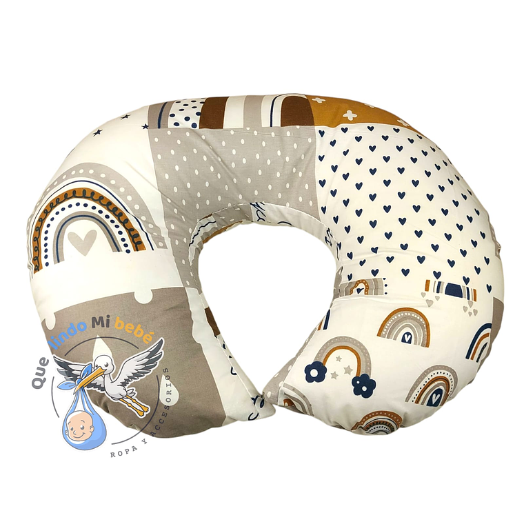 Cojín de Lactancia Blanco Cafe 1