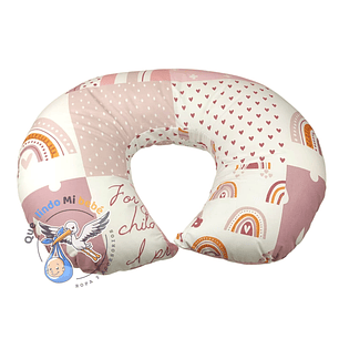 Cojín de Lactancia Blanco Rosado
