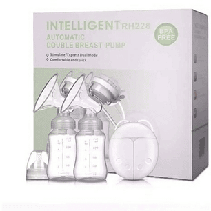 Extractor de Leche Electrico Doble Rosado