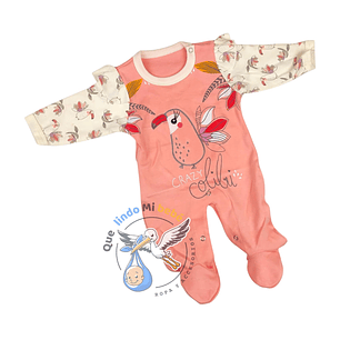 Osito Algodón 1 Pieza 0/3 Meses Colibri Damasco