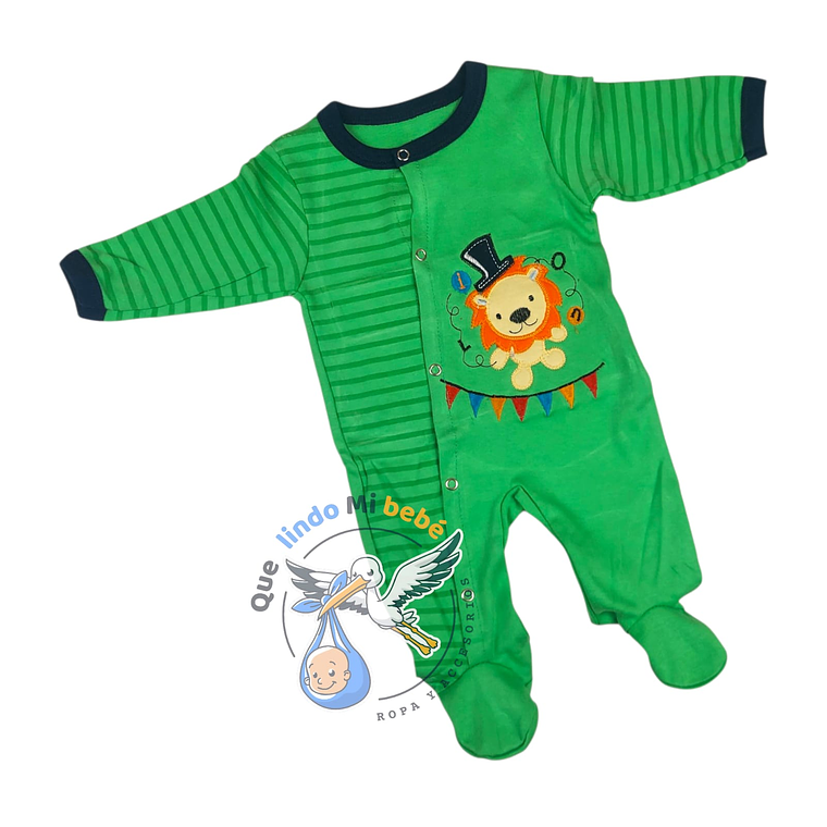 Osito Algodón 1 Pieza 0/3 Meses León Verde 1