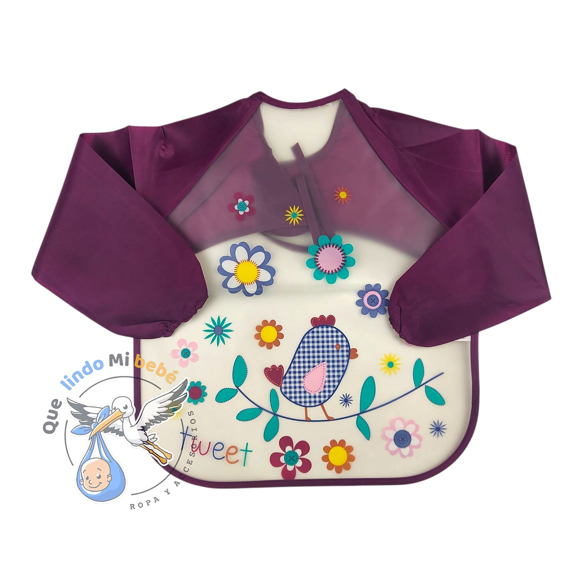 Babero Manga Pajarito 1