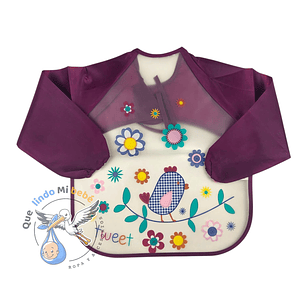 Babero Manga Pajarito