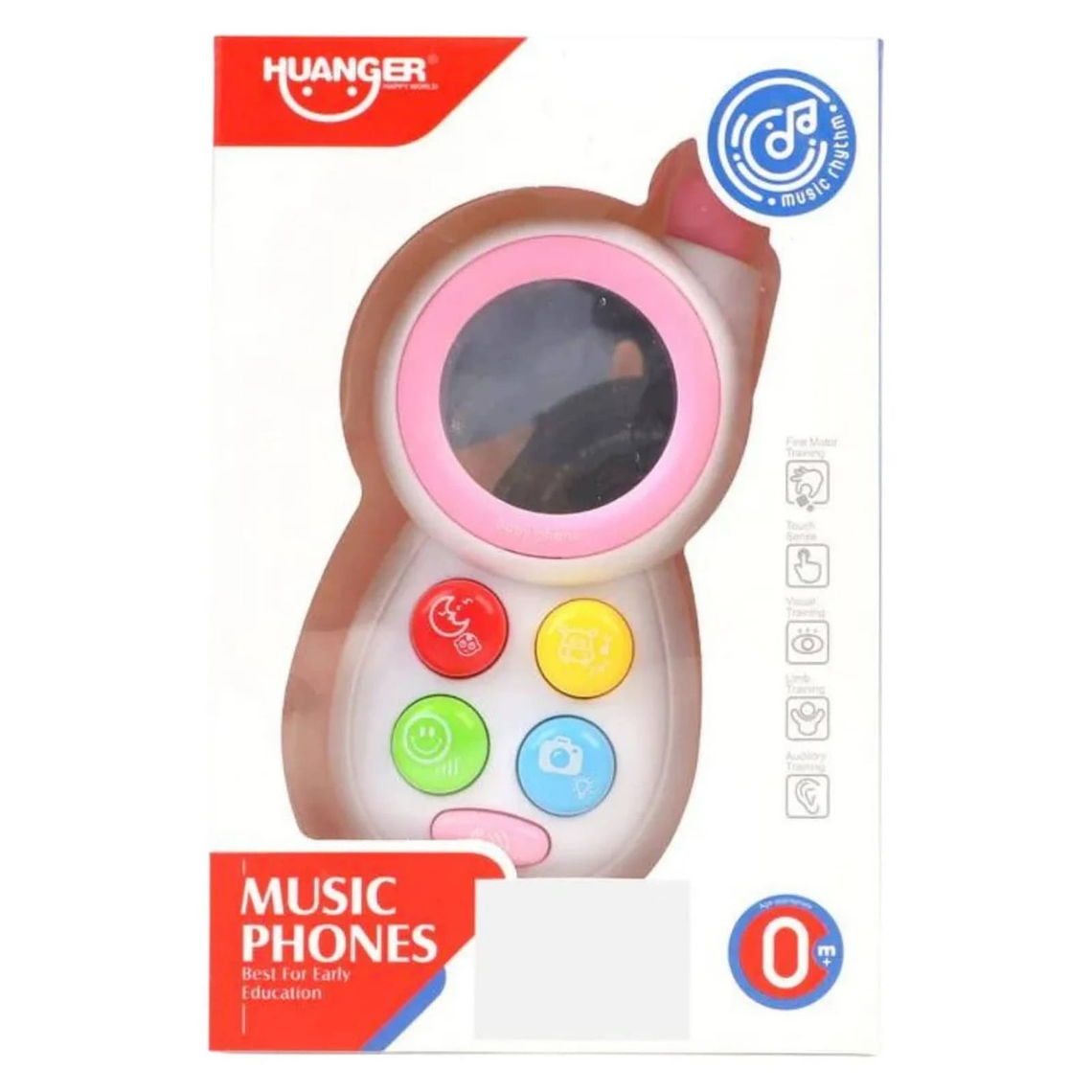 Telefono de Juguete Sonido Luz Musical Rosado 2