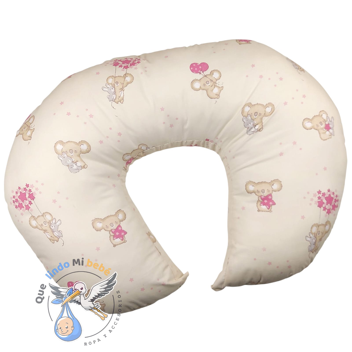 Cojín de Lactancia Beige Rosado Koala 1