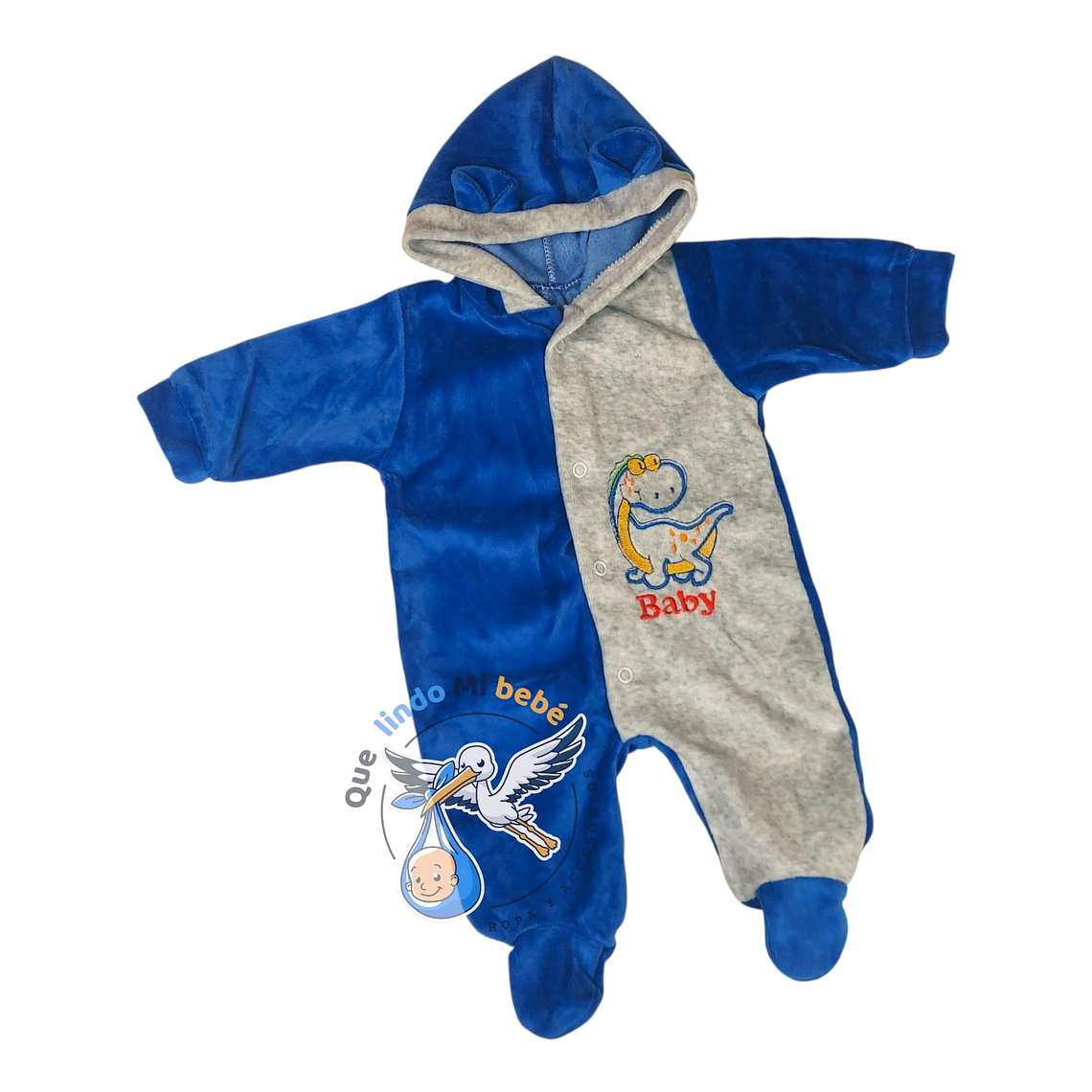 Osito Plush 1 Pieza 0/3 Meses Azul/Gris H1P81 1