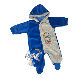 Osito Plush 1 Pieza 0/3 Meses Azul/Gris H1P81