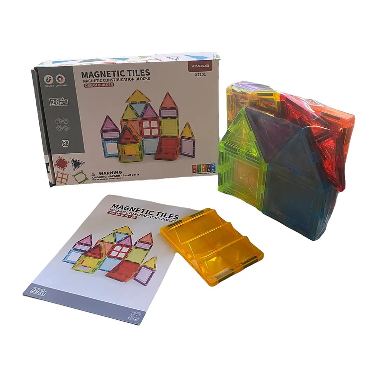 Bloques De Construcción Magnéticos 3d 26 Piezas +36M 2