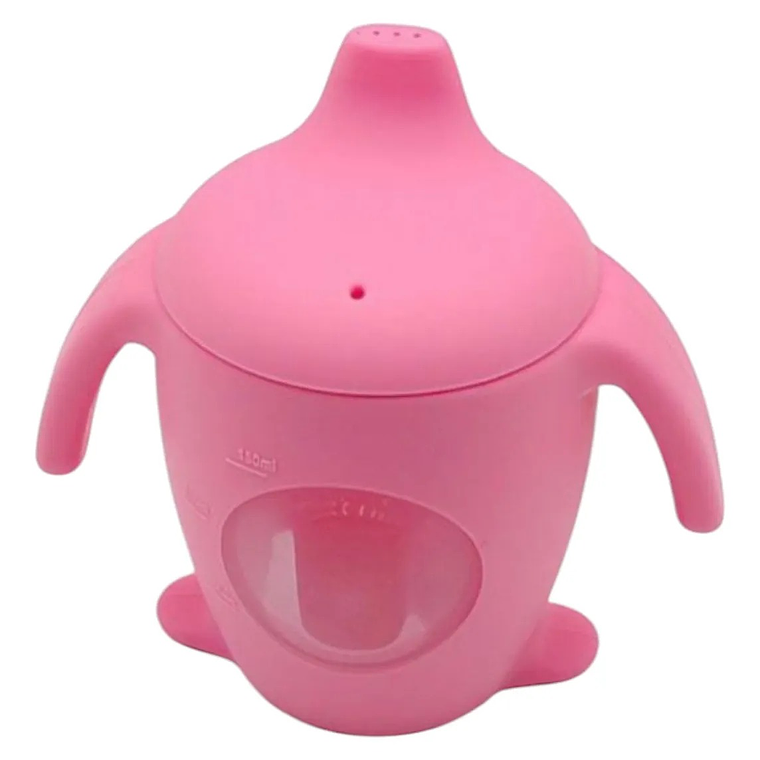 Vaso Silicona con Boquilla Rosado 1