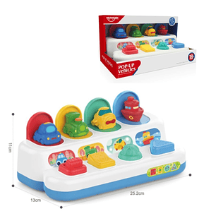 Juguete interactivo de Transporte Pop Up 