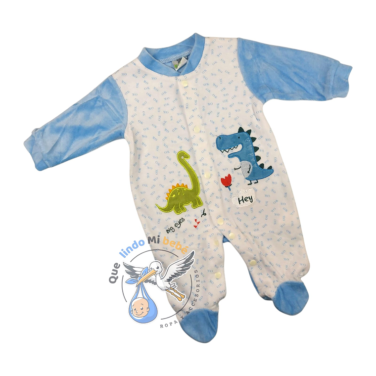 Enterito Plush 3/6 Meses Dinosaurio Celeste 36EPLSH47 1