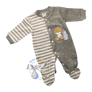 Osito Plush 1 Pieza 0/3 Meses Gris H1P108