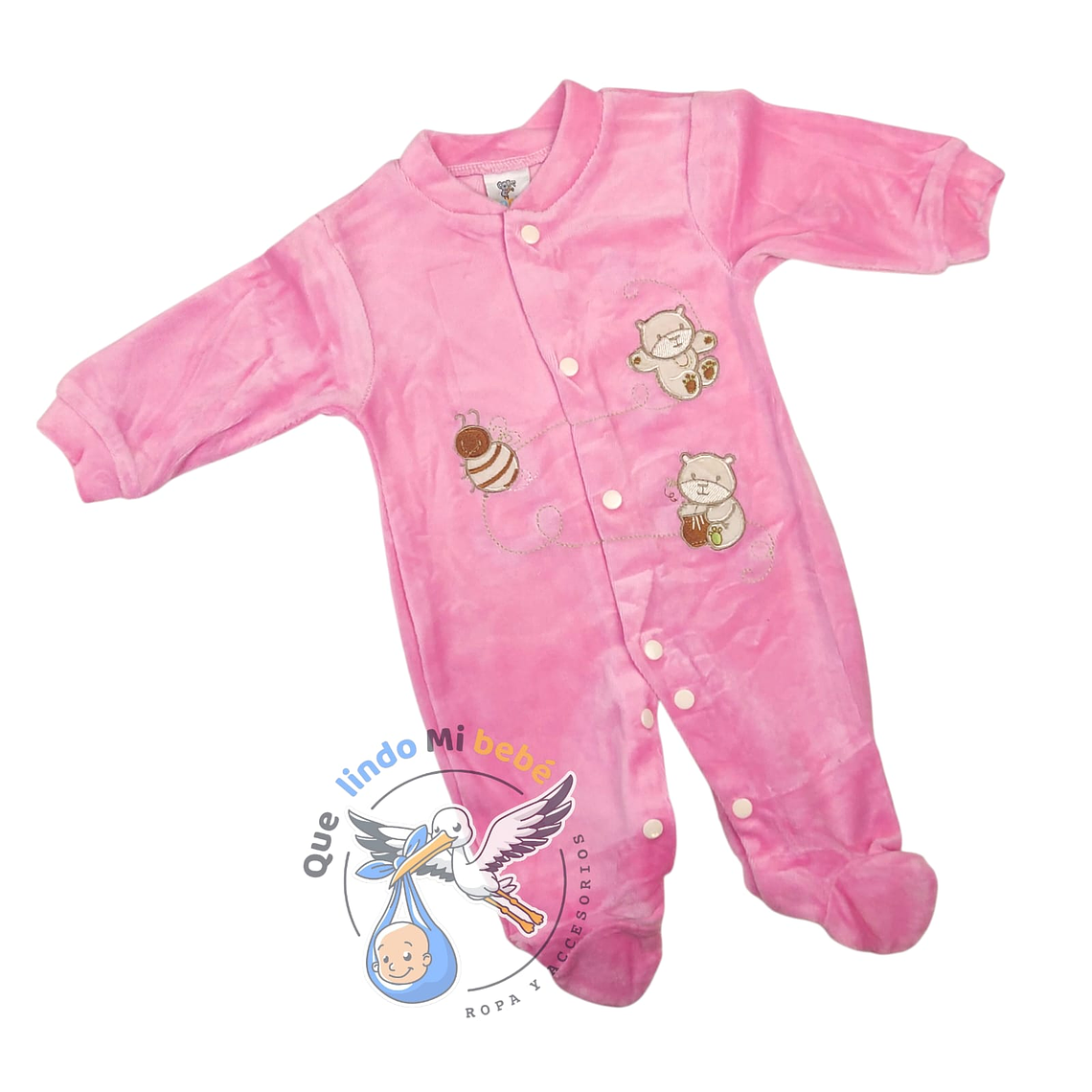 Osito Plush 1 Pieza 0/3 Meses Rosado M1P218 1