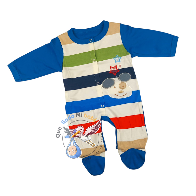 Osito Algodón 1 Pieza 0/3 Meses Perrito Azul 1