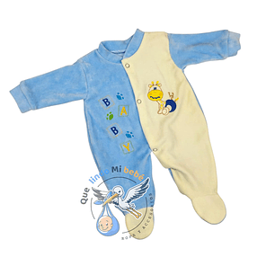 Osito Plush Prematuro Jirafa Blanco/Celeste