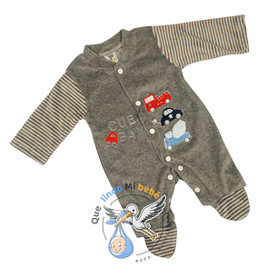Osito Plush 1 Pieza 0/3 Meses Gris H1P117