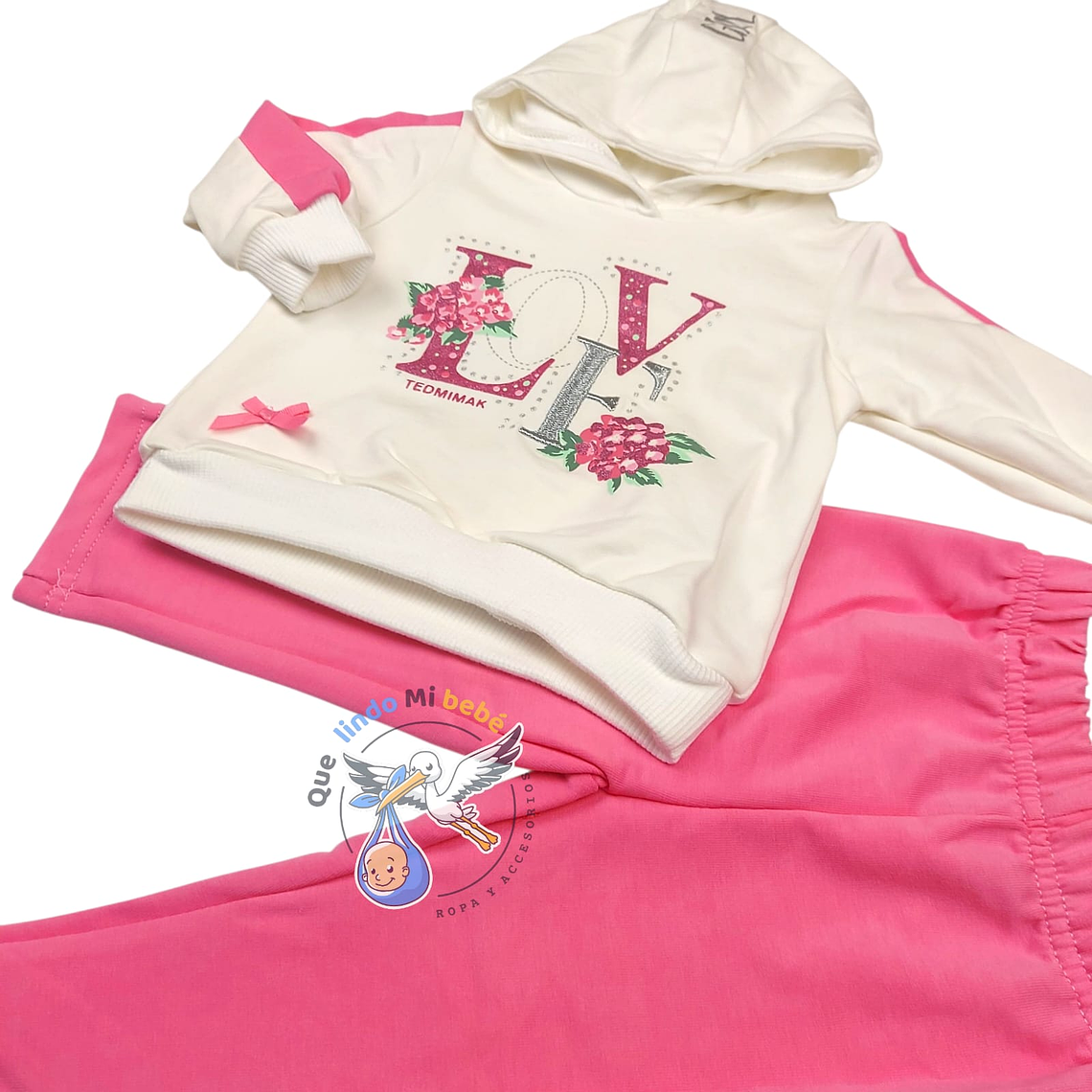 Set Buzo 2 Piezas 3/6 Meses Love Girl 4