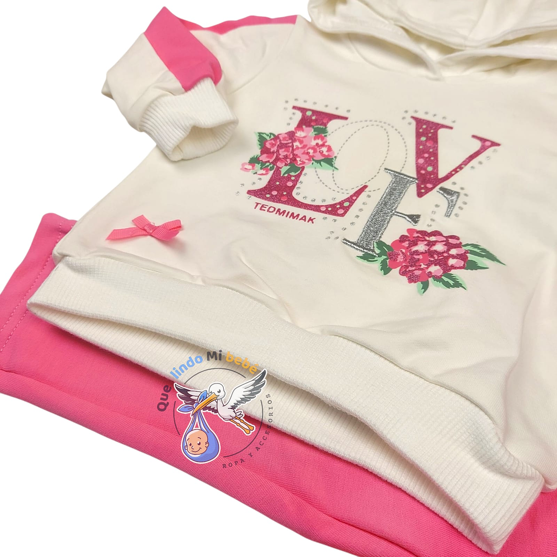 Set Buzo 2 Piezas 18/24 Meses Love Girl 4