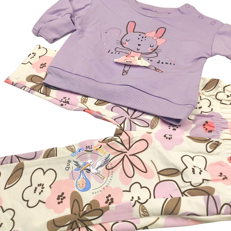 Set Buzo 2 Piezas 3/6 Meses Conejita 2