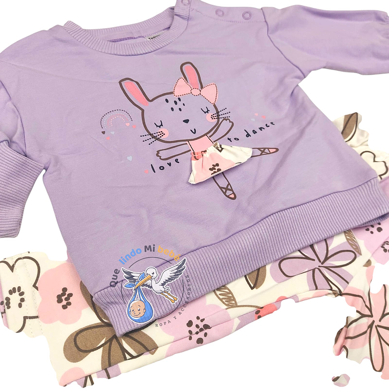 Set Buzo 2 Piezas 9/12 Meses Conejita 3