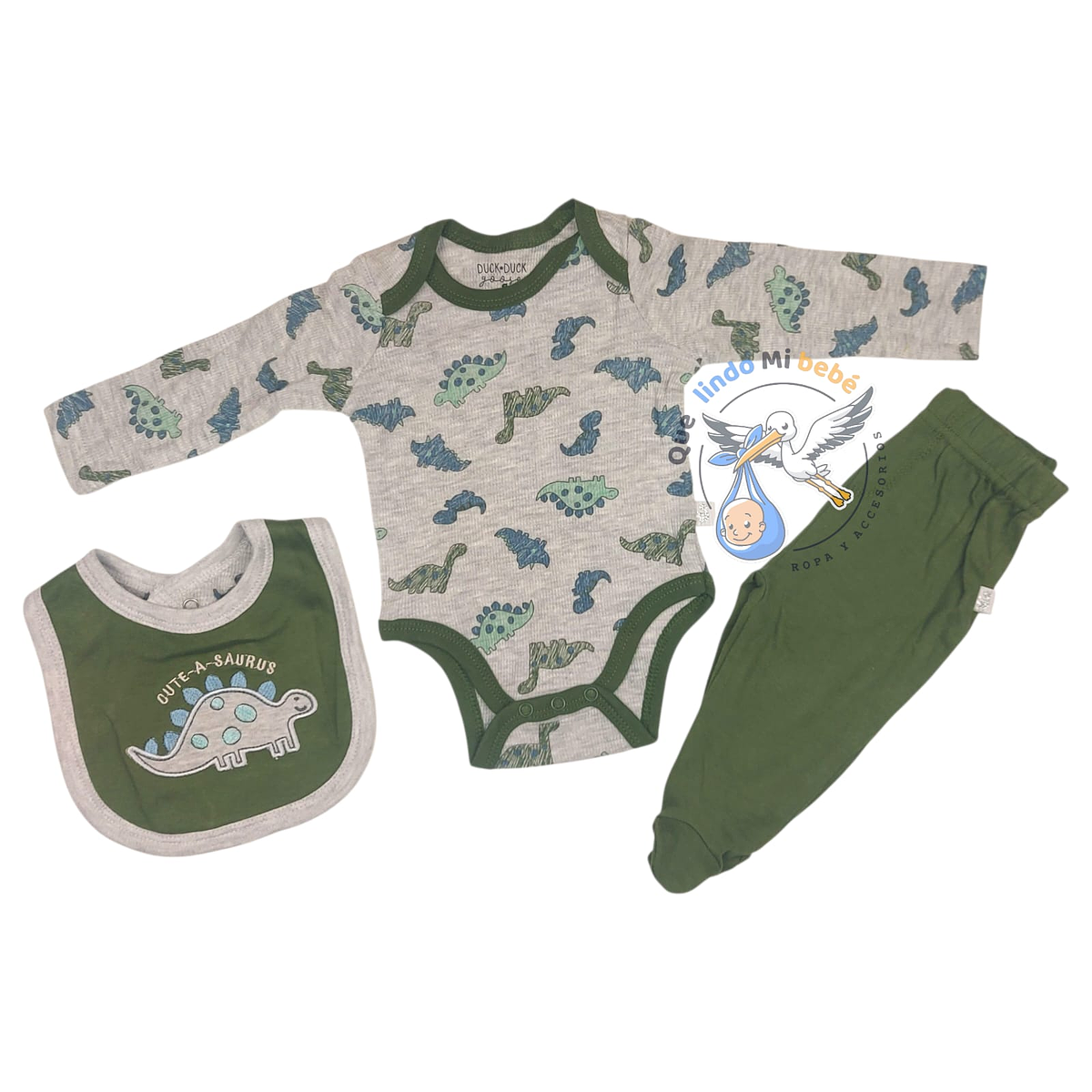 Dinosaurios Conjunto Algodon Recien Nacido CONJUNTO NIÑO RECIÉN