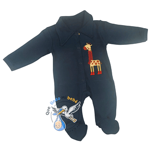 Osito Algodón 1 Pieza 0/3 Meses Jirafa Azul Marino
