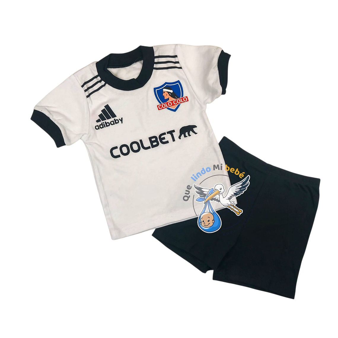 Conjunto Colo Colo Short Polera Algodón 3/6 Meses 1