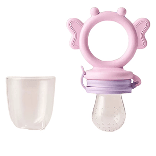 Chupete para Fruta Diseño Mariposa Rosado