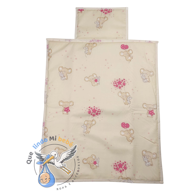 Mudador Impermeable Beige Koala Rosado 1