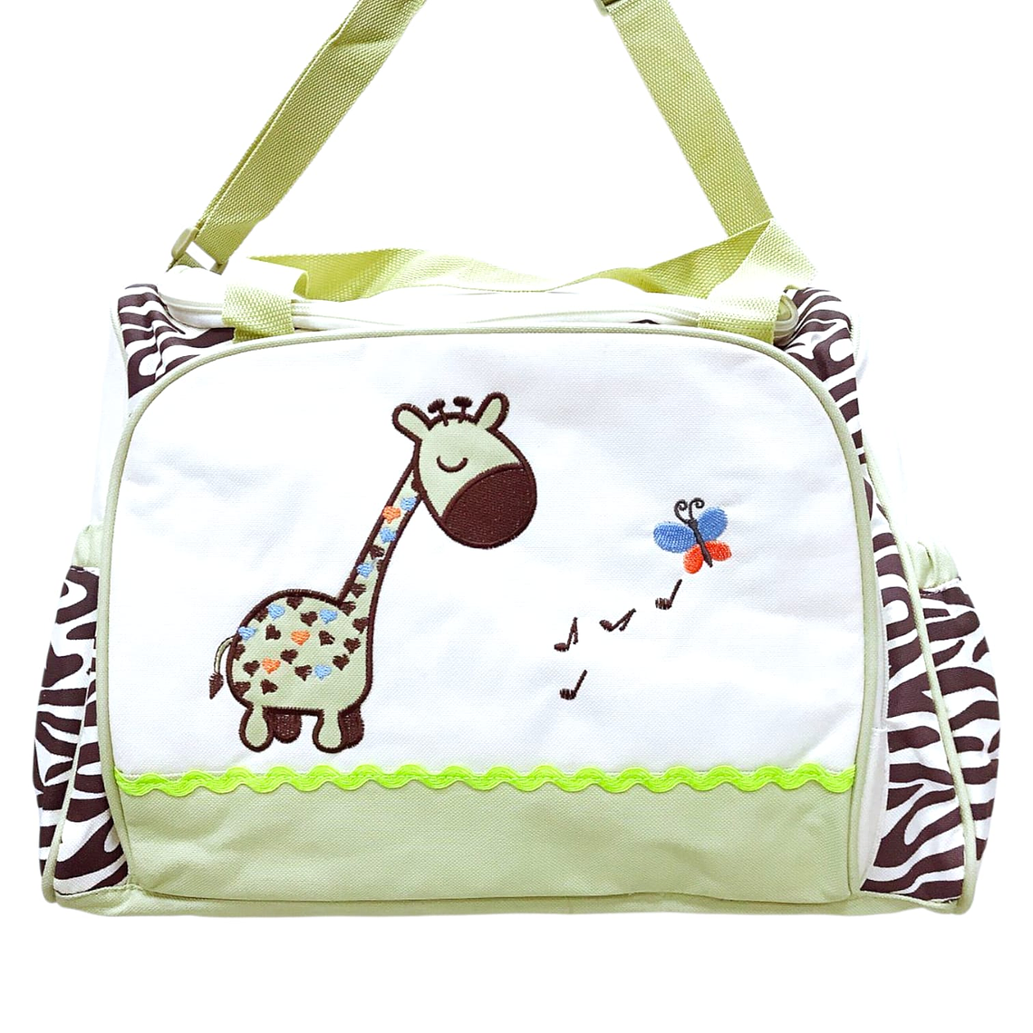 Bolso Maternal Con Cambiador Beige Jirafa 1