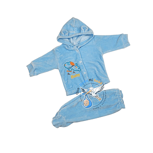 Osito Plush 2 Pieza 0/3 Meses Celeste H2P118