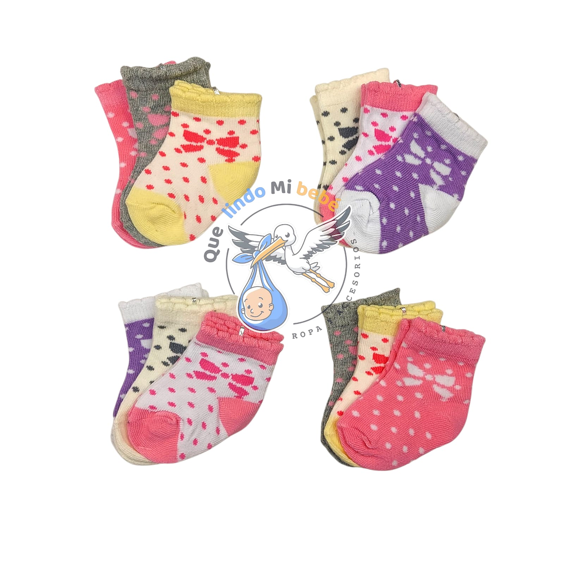 Calcetas por Docena 0/3 Meses B03M 1