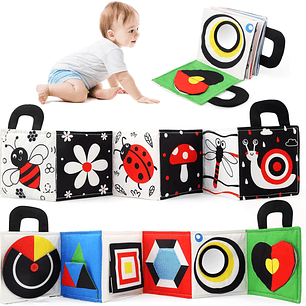 Libro Sensorial de Estimulación Animales Insectos y Formas +0M 