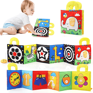 Libro Sensorial de Estimulación Animales Animales y Necesidades Diarias +6M 