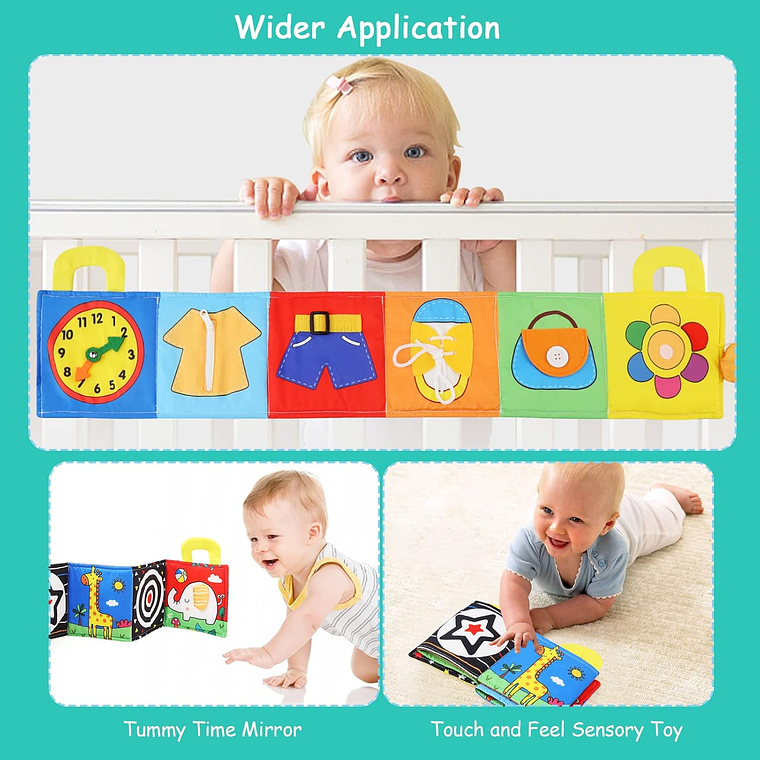 Libro Sensorial de Estimulación Animales Animales y Necesidades Diarias +6M  3