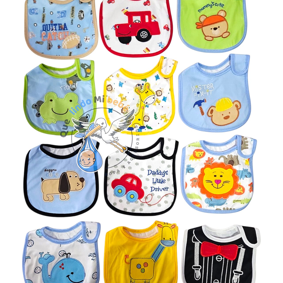 Baberos Impermeables por Docena Niño X12BH34 1