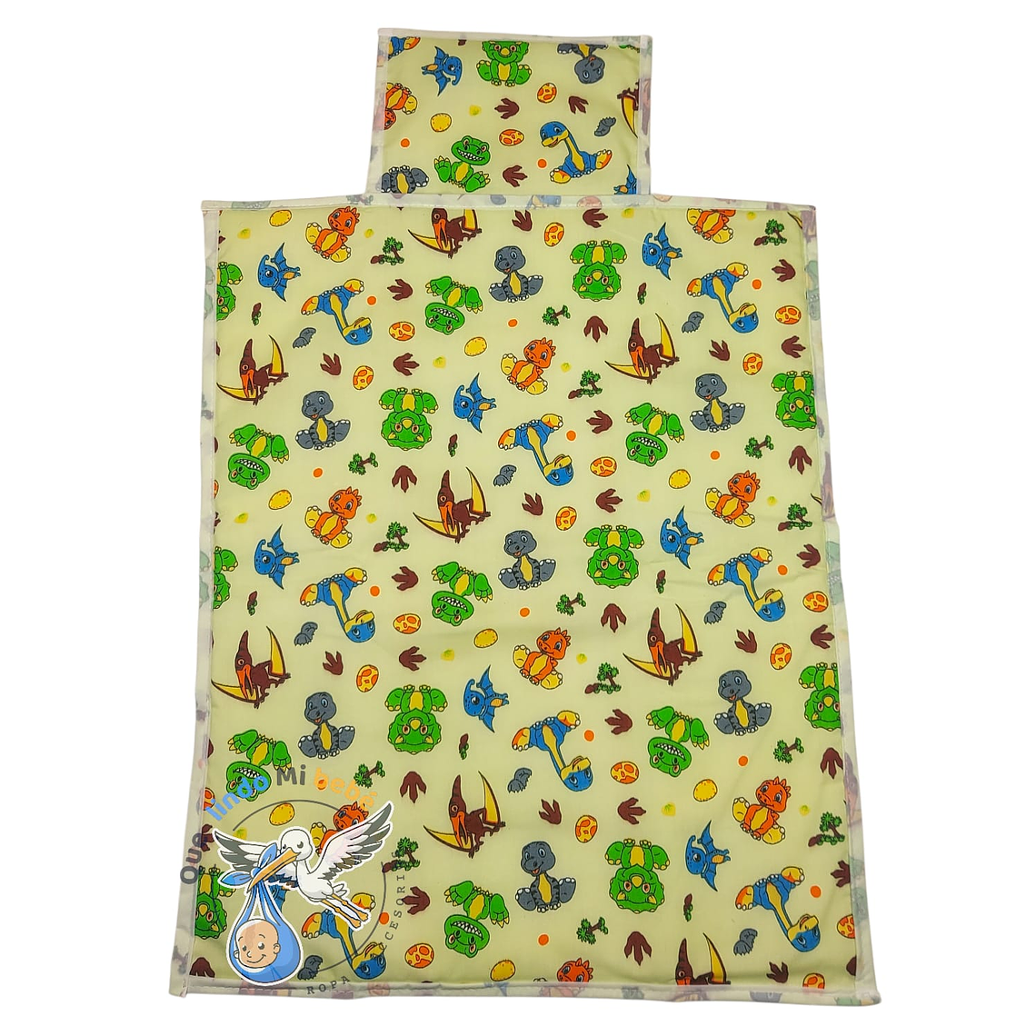 Mudador Impermeable Verde Dinosaurios 1