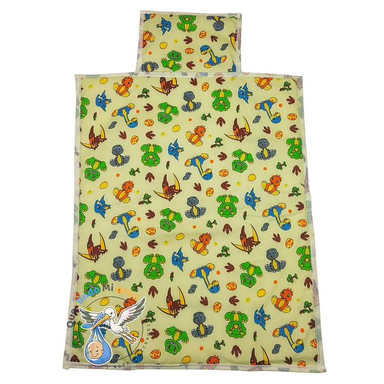 Mudador Impermeable Verde Dinosaurios 1