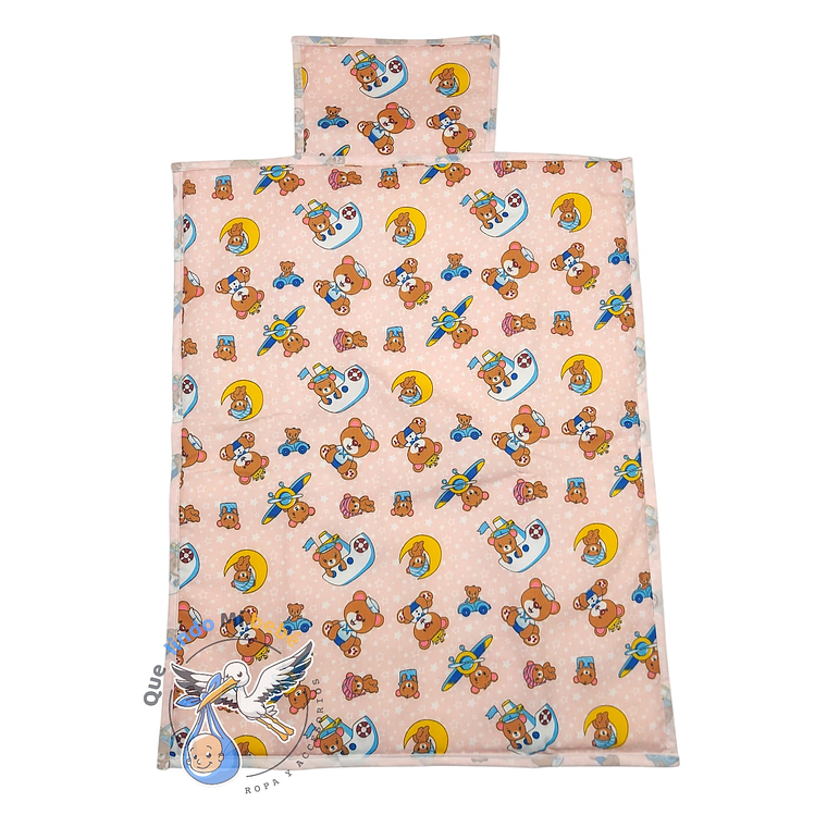 Mudador Impermeable Rosado Osito 1