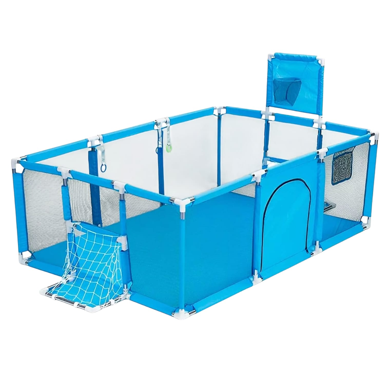 Corral Para juegos Celeste Con 30 Pelotitas 1